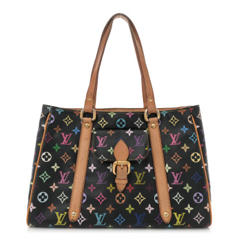 LOUIS VUITTON Monogram Multicolor Aurelia MM Black