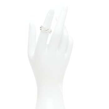 TIFFANY Sterling Silver X Open Band Ring 49 4.75