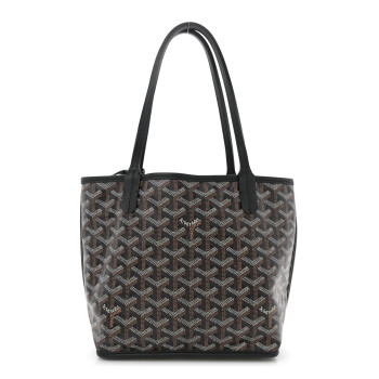 GOYARD Goyardine Reversible Mini Anjou Black