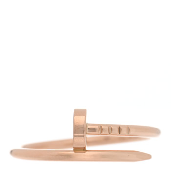 CARTIER 18K Pink Gold Small Juste Un Clou Ring 59 8.75