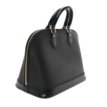 LOUIS VUITTON Epi Alma PM Black