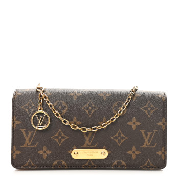 LOUIS VUITTON Monogram Lily Wallet On Chain