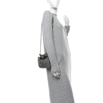 STELLA MCCARTNEY Shaggy Deer Tiny Falabella Tote Grey