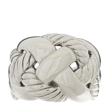 DAVID YURMAN Sterling Silver Braided Cable Dome Ring 54 7