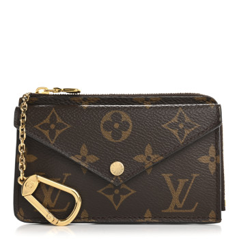 LOUIS VUITTON Monogram Recto Verso Card Holder Black