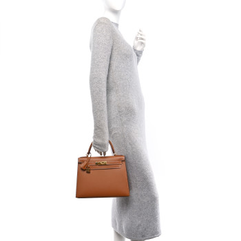 HERMES Epsom Kelly Sellier 28 Gold