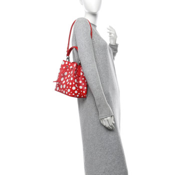 LOUIS VUITTON LV X YK Epi Neonoe BB Rouge White