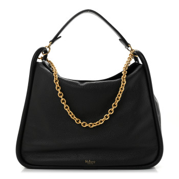 MULBERRY Small Classic Grain Leighton Black