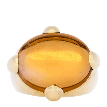 POMELLATO 18K Yellow Gold Citirne Griffe Ring 58 8.25