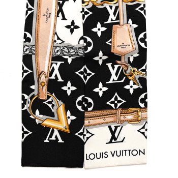 LOUIS VUITTON Silk Monogram Confidential Bandeau Black LOUIS VUITTON Silk Monogram Confidential Bandeau Black