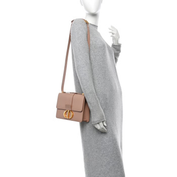 CHRISTIAN DIOR Box Calfskin 30 Montaigne Flap Bag Rose Des Vents