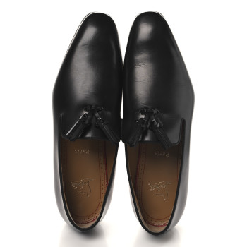 CHRISTIAN LOUBOUTIN Calfskin Tassel Dandelion Mens Dandelion Flat Loafers 42 Black