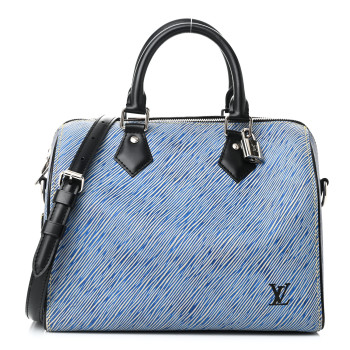 LOUIS VUITTON Epi Speedy Bandouliere 25 Denim Light
