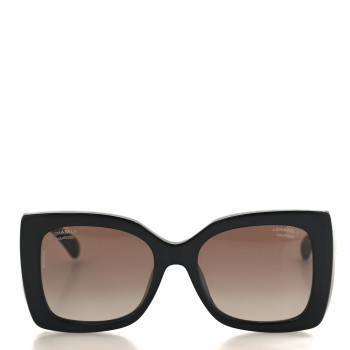 CHANEL Square Polarized CC Sunglasses 5494-A Black