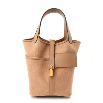 HERMES Toile Goeland Swift Cargo Picotin Lock 18 Chai