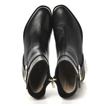 JIMMY CHOO Calfskin Clarice 45 Boots 38 Black