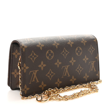 LOUIS VUITTON Monogram Lily Wallet On Chain