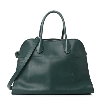 THE ROW Polished Saddle Calfskin Soft Margaux 12 Cyprus