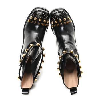 GUCCI Calfskin Magnum Combat Boots 40 Black