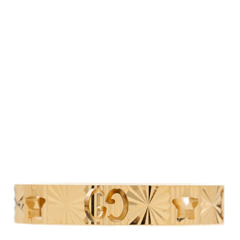 GUCCI 18K Yellow Gold Icon Stars Band Ring 58 8.25