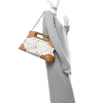 LOUIS VUITTON Monogram Multicolor Judy GM White