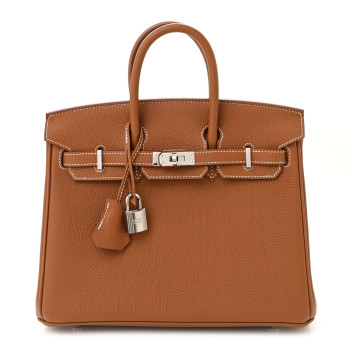 HERMES Togo Birkin 25 Gold