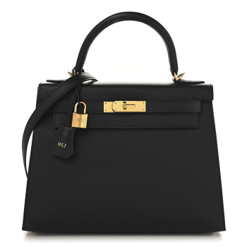 HERMES Epsom Kelly Sellier 28 Black