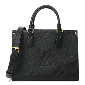 LOUIS VUITTON Empreinte Monogram Giant Onthego PM Black