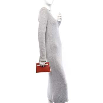 HERMES Chevre Mysore Horseshoe Mini Kelly Sellier 20 Brique Nata