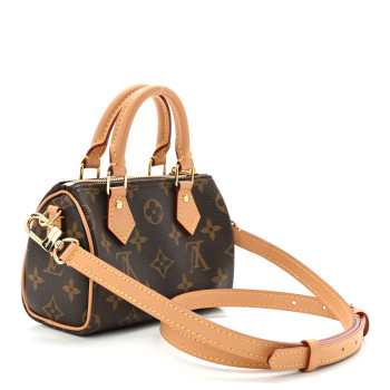 LOUIS VUITTON Monogram Nano Speedy Bandouliere