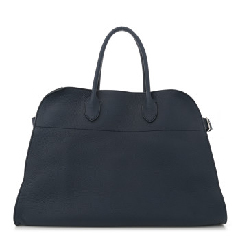THE ROW Matte Grained Calfskin Soft Margaux 15 Indigo