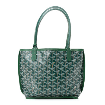 GOYARD Goyardine Reversible Mini Anjou Green