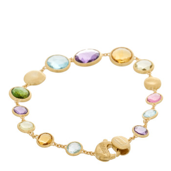 MARCO BICEGO 18K Yellow Gold Multi Gemstone Jaipur Color Graduated Bracelet