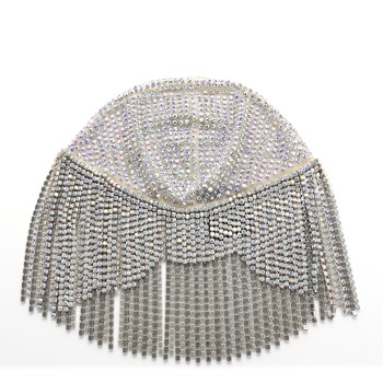 GUCCI Swarovski Crystal Headpiece Silver