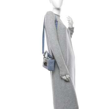 CHRISTIAN DIOR Denim Macrocannage Lady D-Joy Blue