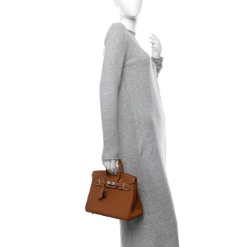 HERMES Togo Birkin 25 Gold