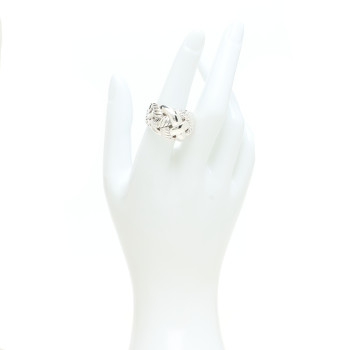 DAVID YURMAN Sterling Silver Braided Cable Dome Ring 54 7