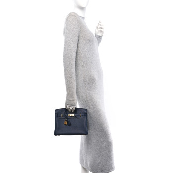 HERMES Togo Birkin 25 Bleu Nuit