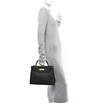 HERMES Togo Kelly Retourne 32 Black
