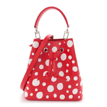 LOUIS VUITTON LV X YK Epi Neonoe BB Rouge White