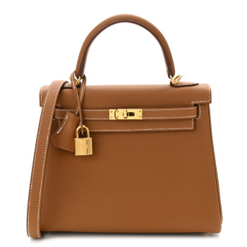 HERMES Togo Kelly Retourne 25 Gold