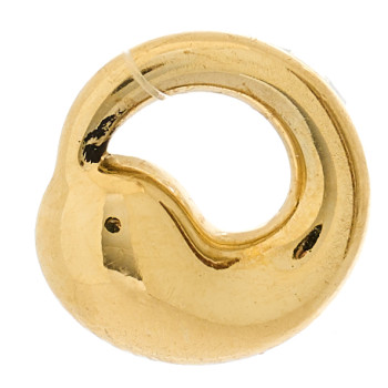 TIFFANY 18K Yellow Gold 9mm Elsa Peretti Mini Eternal Circle Pendant