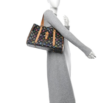 LOUIS VUITTON Monogram Multicolor Aurelia MM Black