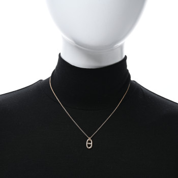 HERMES 18K Rose Gold PM Farandole Pendant Necklace