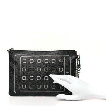 LOUIS VUITTON Monogram Eclipse Fragment Design iPad Pouch