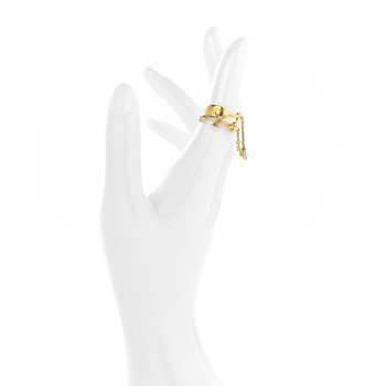 LOUIS VUITTON Metal LV In The Sky Double Ring S 50 5.25 Gold