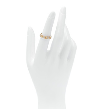 CARTIER 18K Yellow Gold Diamond 4mm LOVE Wedding Paved Band Ring 51 5.75