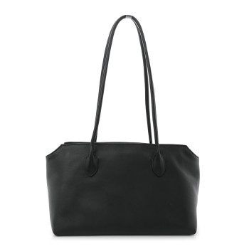 THE ROW Grained Calfskin Terrasse Bag Black
