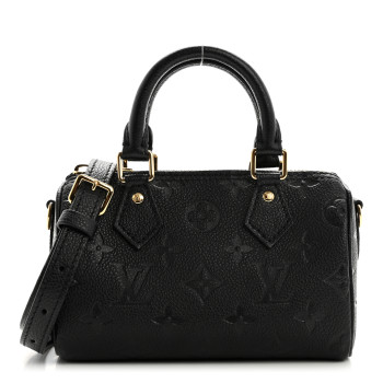 LOUIS VUITTON Empreinte Monogram Nano Speedy Black