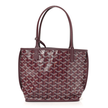 GOYARD Goyardine Reversible Mini Anjou Burgundy